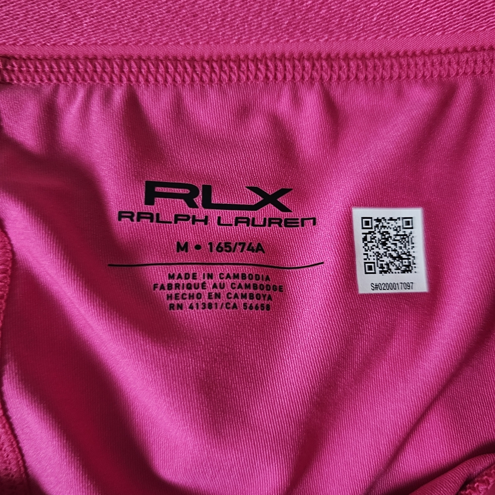 Ralph Lauren X Pink Skort Size M Back Pleats Activewear Stretch Athletic NWT - Picture 10 of 15